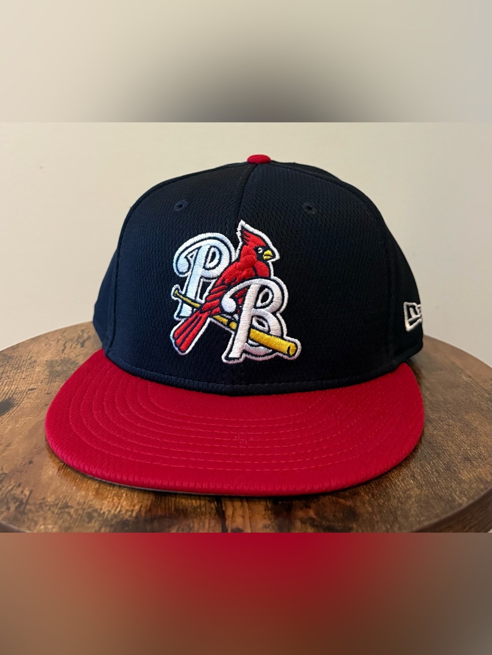 Palm Beach Cardinals Baseball New Era Fitted Cap Sz 7 5/8 Low Crown MiLB 59Fifty